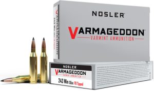 NOSLER VARMAGEDDON 243 WIN 55GR FBT 20RD 10BX/CS