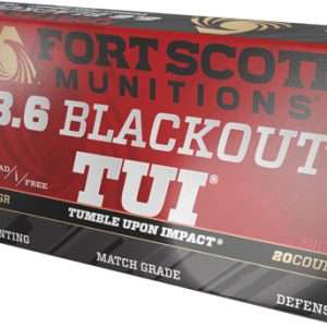 FORT SCOTT 8.6 BLACKOUT 235GR TUI SOLID COPPER 20RD 10BX/C