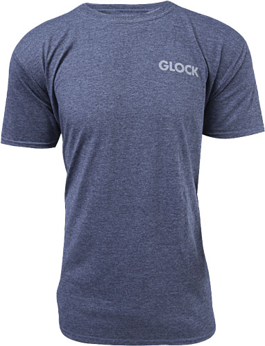 GLOCK OEM HEATHERED NAVY PISTOL FLAG T-SHIRT MED - Image 2