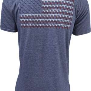 GLOCK OEM HEATHERED NAVY PISTOL FLAG T-SHIRT MED