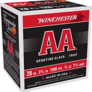 WINCHESTER AA 28GA 2.75" 3/4OZ #7.5 1300FPS 250RD CASE LOT
