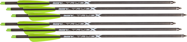 BEAR-X TRUEX CROSSBOW BOLTS 20" CARBON 6PK