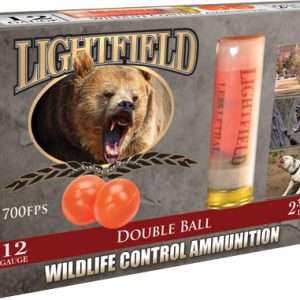 LIGHTFIELD 12GA 2.75" W/2 RUBBER BALLS 5RD 10BX/CS