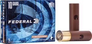 FEDERAL POWER SHOK 10GA 3.5" 1.75OZ RIFLED SLUG 5RD 50BX/CS