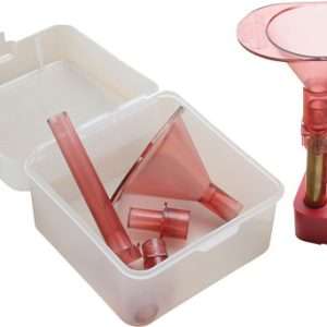MTM POWDER FUNNEL KIT 17 TO 500 S&W CLEAR RED