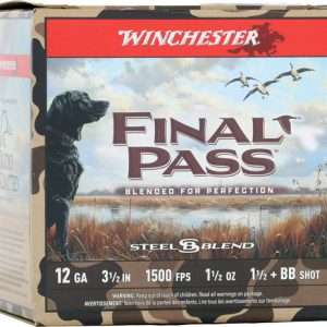 WINCHESTER FINAL PASS 12GA 3" 1-1/2OZ #BB & 1.5 25RD 10BX/CS