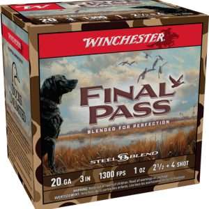 WINCHESTER FINAL PASS 20GA 3" 1OZ #2.5 & #4 25RD 10BX/CS