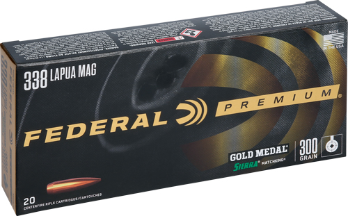 FEDERAL GOLD MEDAL 338 LAPUA MAG 300GR MATCH 20RD 10BX/CS - Image 2