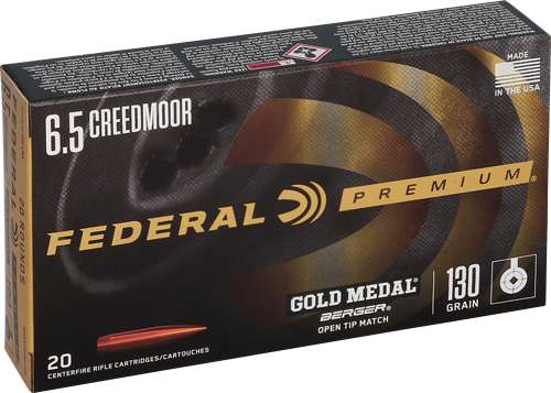 FEDERAL GOLD MEDAL 6.5 CM 130GR BERGER VLD 20RD 10BX/CS