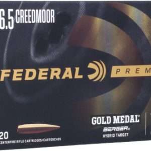 FEDERAL GOLD MEDAL 6.5 CM 140GR BERGER VLD 20RD 10BX/CS