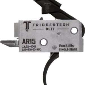 TRIGGERTECH AR-15 SINGLE STAGE BLACK DUTY CURVED 3.5LB