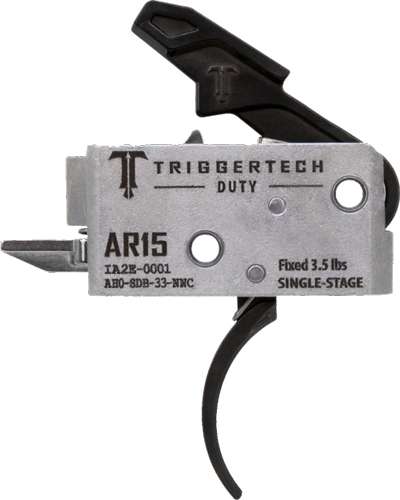 TRIGGERTECH AR-15 SINGLE STAGE BLACK DUTY CURVED 3.5LB