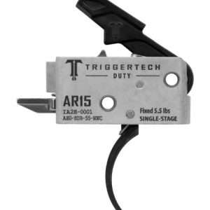 TRIGGERTECH AR-15 SINGLE STAGE BLACK DUTY FLAT 5.5LB