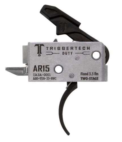 TRIGGERTECH AR-15 TWO STAGE BLACK DUTY CURVED 3.5LB