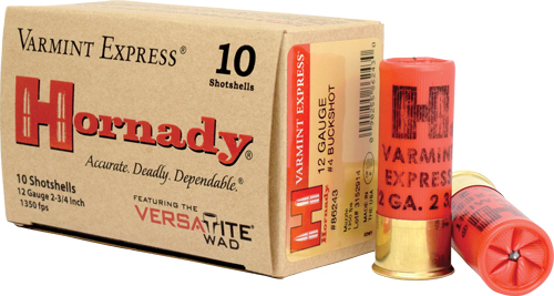 HORNADY 12GA 2.75" #4 BUCK 24 PELLETS 10RD 10BX/CS - Image 2