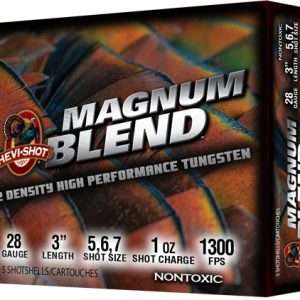 HEVI-SHOT MAGNUM BLEND 28GA 3" 1OZ #567 5RD 10BX/CS