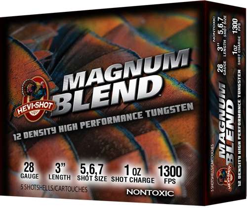 HEVI-SHOT MAGNUM BLEND 28GA 3" 1OZ #567 5RD 10BX/CS