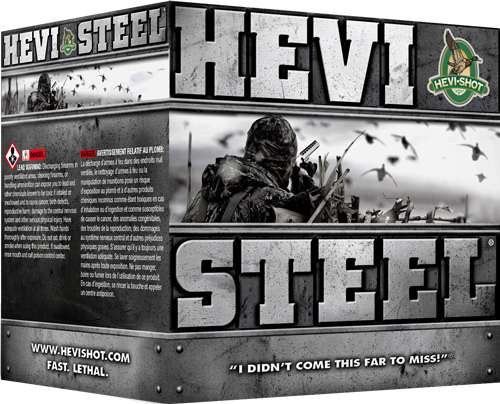 HEVI-SHOT HEAVY STEEL 12GA 3" 1-1/4OZ #4 25RD 10BX/CS