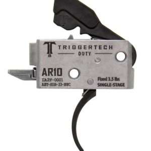 TRIGGERTECH AR10 SINGLE STAGE BLACK DUTY CURVED 3.5LB