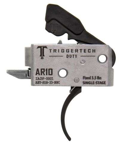 TRIGGERTECH AR10 SINGLE STAGE BLACK DUTY CURVED 3.5LB