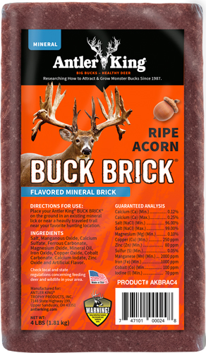 ANTLER KING RIPE ACORN BUCK BRICK MINERAL 4#
