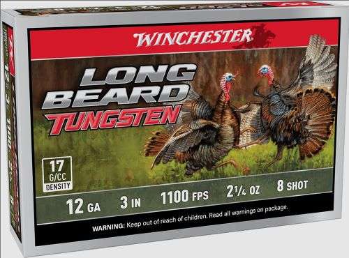 WINCHESTER LONG BEARD TS17 12GA 3" 2-1/4OZ #8 5RD 10BX/CS