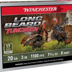 WINCHESTER LONG BEARD TS17 20GA 3" 1-9/16OZ #8 5RD 10BX/C