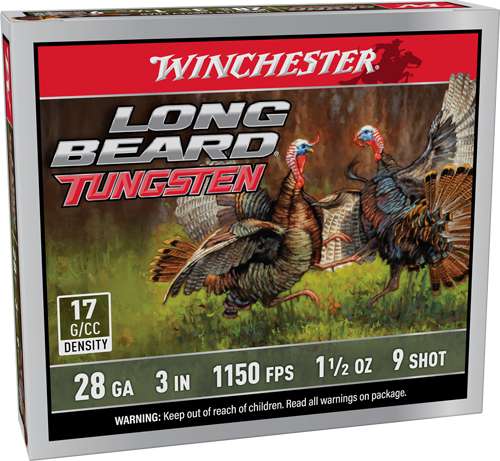 WINCHESTER LONG BEARD TS17 28GA 3" 1/1/2OZ #9 5RD 10BX/CS