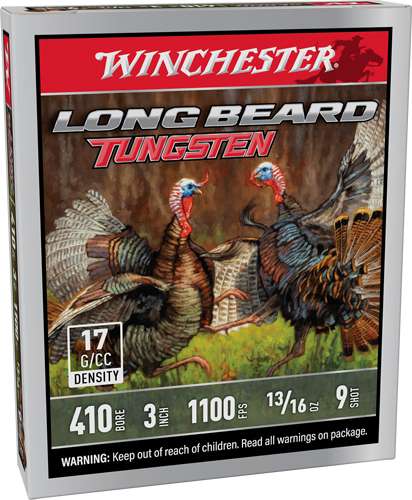 WINCHESTER LONG BEARD TS17 410 3" 13/16OZ #9 5RD 10BX/CS