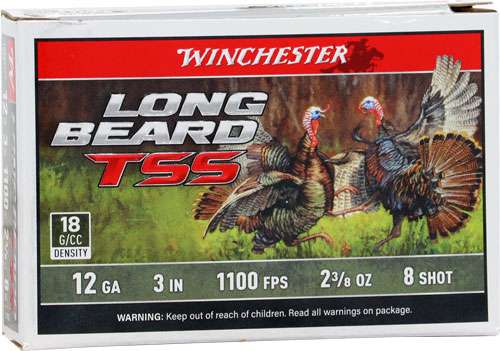 WINCHESTER LONG BEARD TSS 12GA 3" " 2-3/8OZ #8 5RD 10BX/CS <