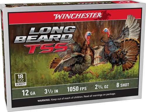 WINCHESTER LONG BEARD TSS 12GA 3.5" 2 3/4OZ #8 5RD 10BX/CS