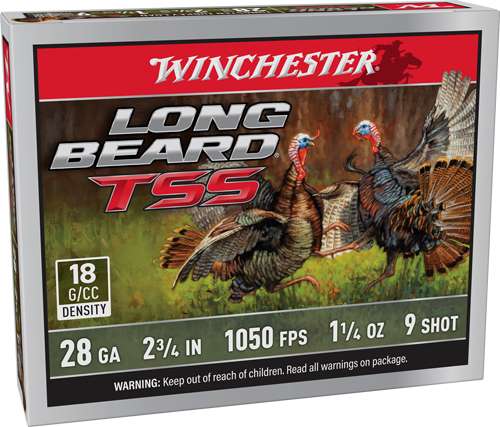 WINCHESTER LONG BEARD TSS 28GA 2.75" 1-1/4OZ #9 5RD 10BX/CS