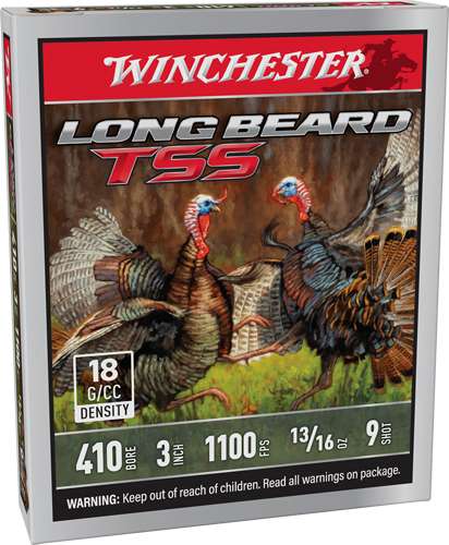 WINCHESTER LONG BEARD TSS 410 3" 13/16OZ #9 5RD 20BX/CS <