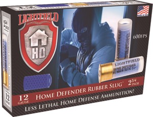 LIGHTFIELD 12GA 2.75" RUBBER SLUG 5RD 10BX/CS