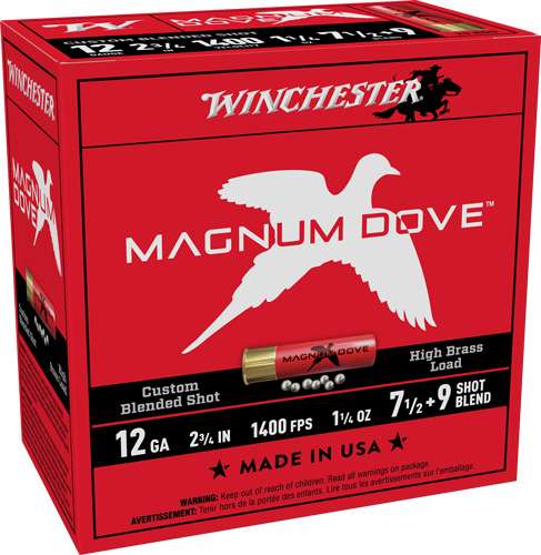 WINCHESTER MAGNUM DOVE 12GA 2.75" 1400FPS #7.5&9 25RD