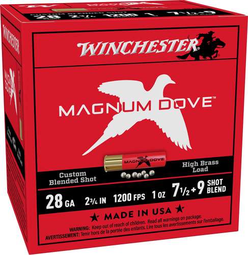 WINCHESTER MAGNUM DOVE 28GA 2.75" 1OZ #7.5&9 25RD 10BX/CS