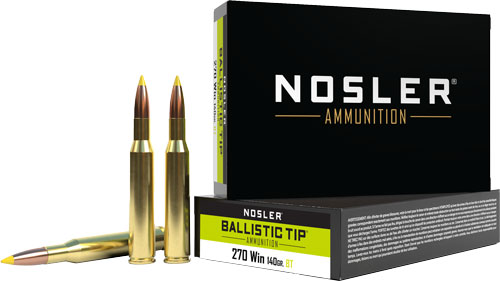 NOSLER 270 WIN 140GR BALLISTIC TIP 20RD 10BX/CS