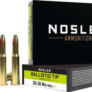 NOSLER BT 30-30 WIN 150GR RN BALLISTIC TIP 20RD 10BX/CS