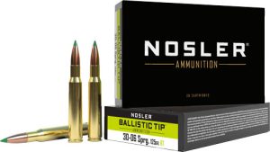 NOSLER BT 30-06 125GR BALLISTIC TIP 20RD 10BX/CS