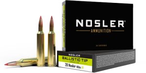 NOSLER 28 NOSLER 160GR BALLISTIC TIP 20RD 10BX/CS