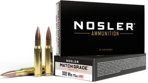 NOSLER MATCH 308 WIN 175GR CUSTOM COMP HPBT 20RD 10BX/CS