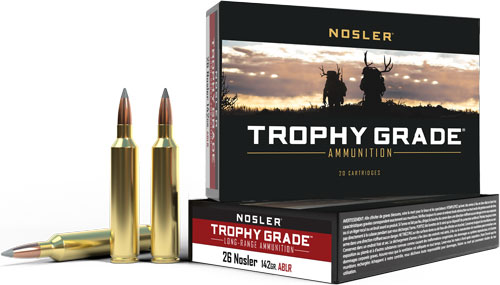 NOSLER TROPHY GRADE LR 26 NOSLER 142GR ABLR 20RD 10BX/CS - Image 2