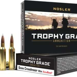 NOSLER TROPHY GRADE 6MM CM 90GR ACCUBOND TIP 20RD 10BX/CS