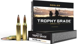 NOSLER TROPHY 243 WIN 100GR PARTITION TIP 20RD 10BX/CS