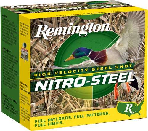 REMINGTON NITRO-STEEL 12GA 3" 1-1/4OZ #2 1450FPS 25RD 10BX/C