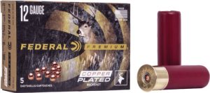 FEDERAL PREMIUM 12GA 3" 00 BUCK 15 PELLETS 5RD 50BX/CS