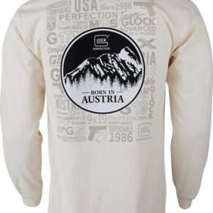 GLOCK OEM BORN IN AUSTRIA LONG SLEEVE SHIRT TAN 3X-LARGE