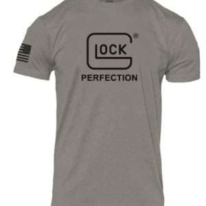 GLOCK PERFECTION TEE SHORT SLEEVE T SHIRT 2XL STONE GREY