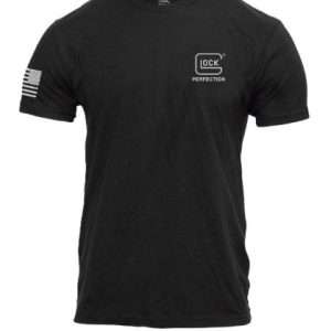 GLOCK PERFECTION FLAG TEE SHORT SLEEVE T SHIRT LG BLACK