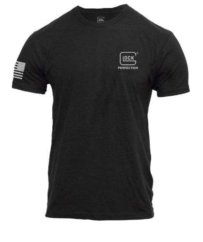 GLOCK PERFECTION FLAG TEE SHORT SLEEVE T SHIRT 2XL BLACK